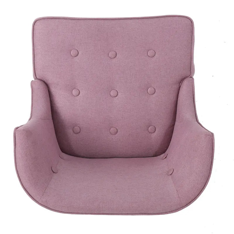 Lavender Purple Button-Tufted Accent Chair with Nailhead Trim