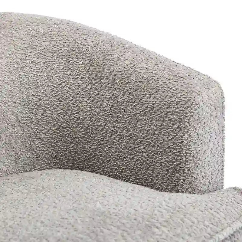 Round Swivel Barrel Accent Armchair with Upholstered Velvet Seat