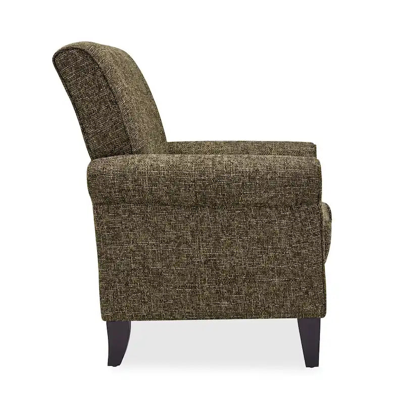 Traditional Rolled Arm Accent Chair with Nailhead Trim Upholstered