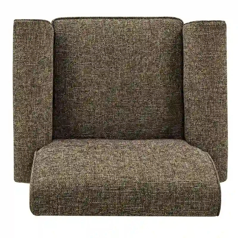 Traditional Rolled Arm Accent Chair with Nailhead Trim Upholstered