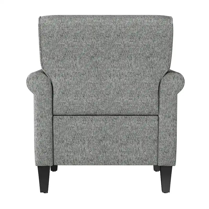 Traditional Rolled Arm Accent Chair with Nailhead Trim Upholstered