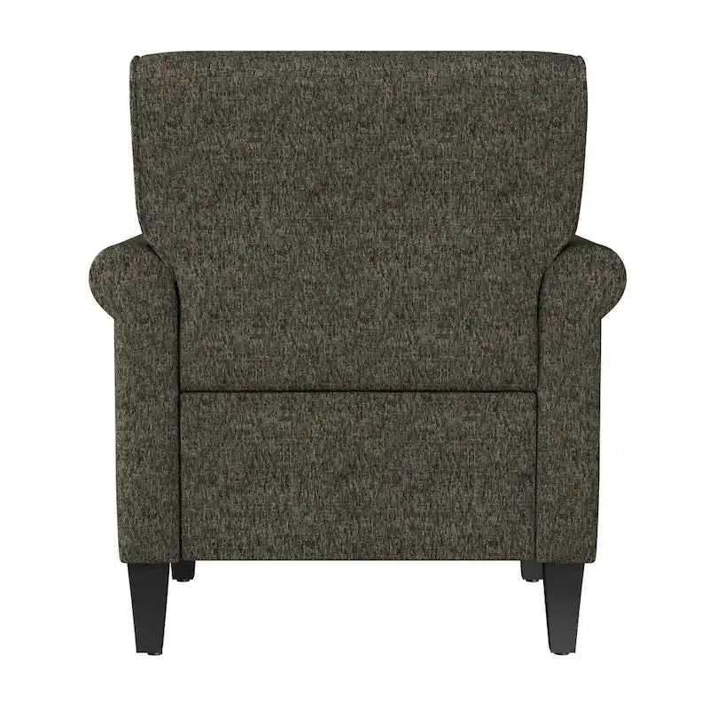 Traditional Rolled Arm Accent Chair with Nailhead Trim Upholstered