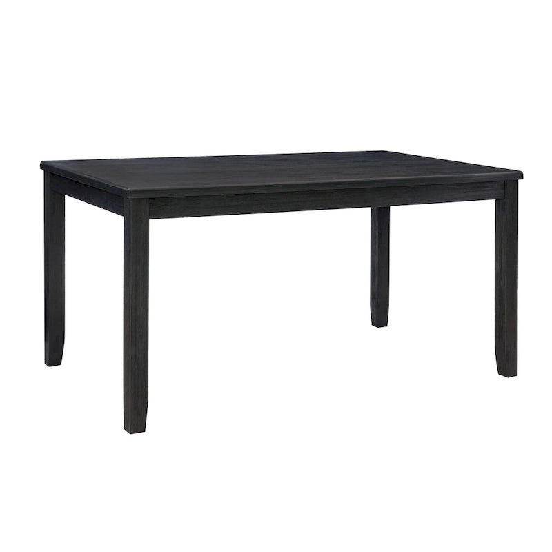Rustic Solid Acacia Wood Farmhouse Dining Table Greywash Blackwash Finish