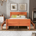 Wood Platform Bed with Storage Drawers Headboard Footboard Oak White Grey Espresso
