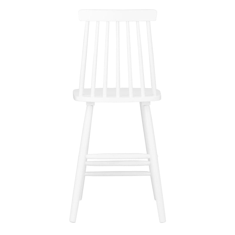 Spindle Back Farmhouse Counter Stool Rubberwood Frame Black White Grey Natural