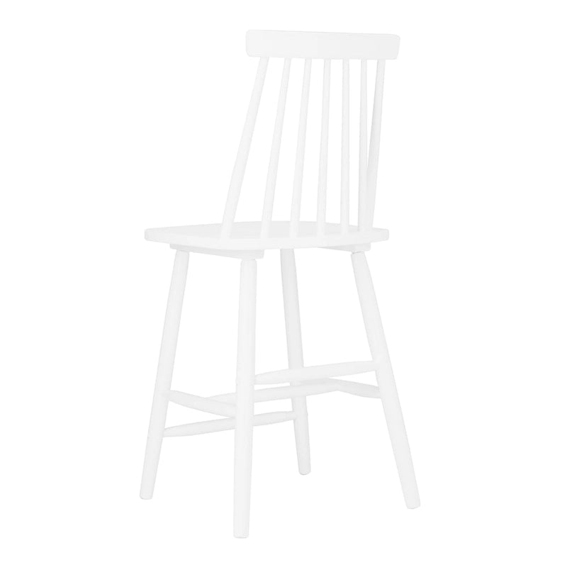 Spindle Back Farmhouse Counter Stool Rubberwood Frame Black White Grey Natural