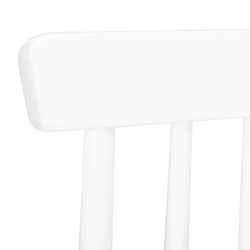Spindle Back Farmhouse Counter Stool Rubberwood Frame Black White Grey Natural