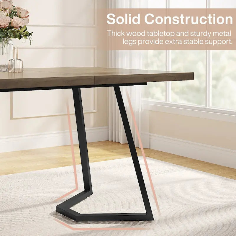 Modern Faux Marble Writing Desk with Gold Metal Frame White