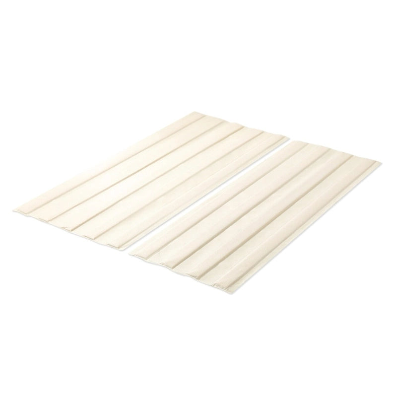 Fabric Covered Wooden Bed Slat Board Mattress Support Natural Wood