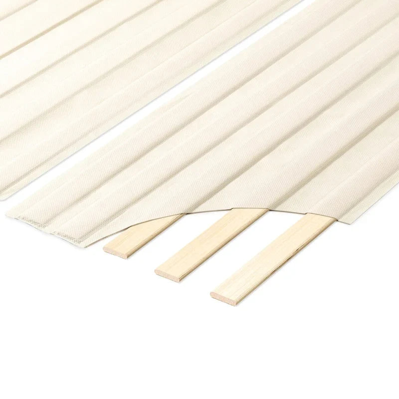 Fabric Covered Wooden Bed Slat Board Mattress Support Natural Wood
