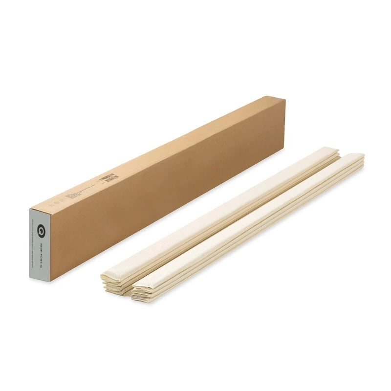 Fabric Covered Wooden Bed Slat Board Mattress Support Natural Wood