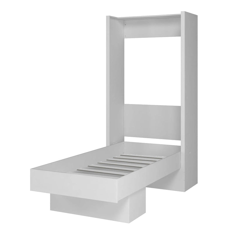 Twin Wall Murphy Bed with Display Shelf and Easy Lift System, Multi-Color