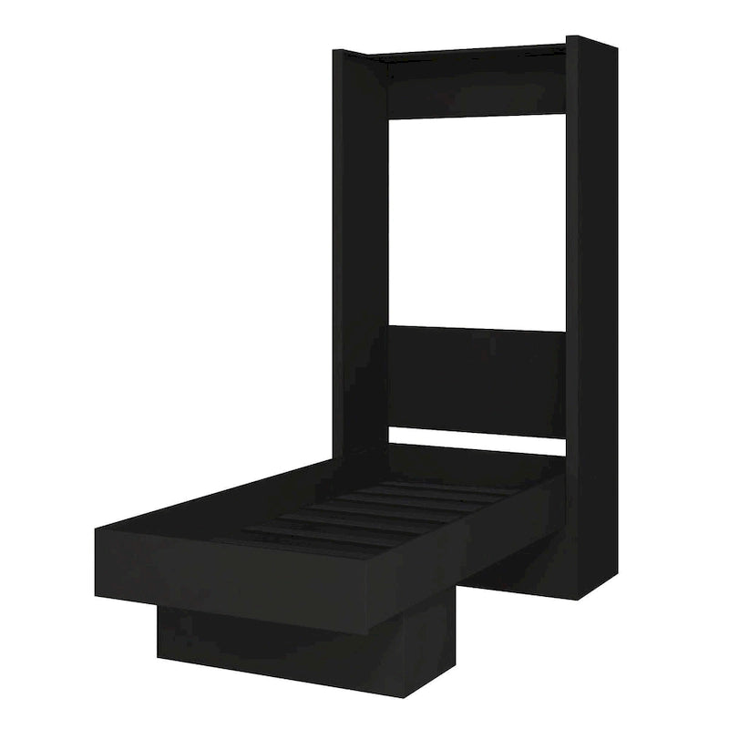 Twin Wall Murphy Bed with Display Shelf and Easy Lift System, Multi-Color