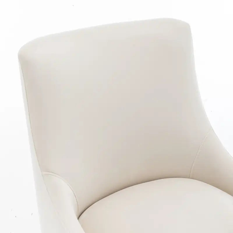 Velvet Upholstered Dining Chair with Gold Metal Legs Modern Glam Style