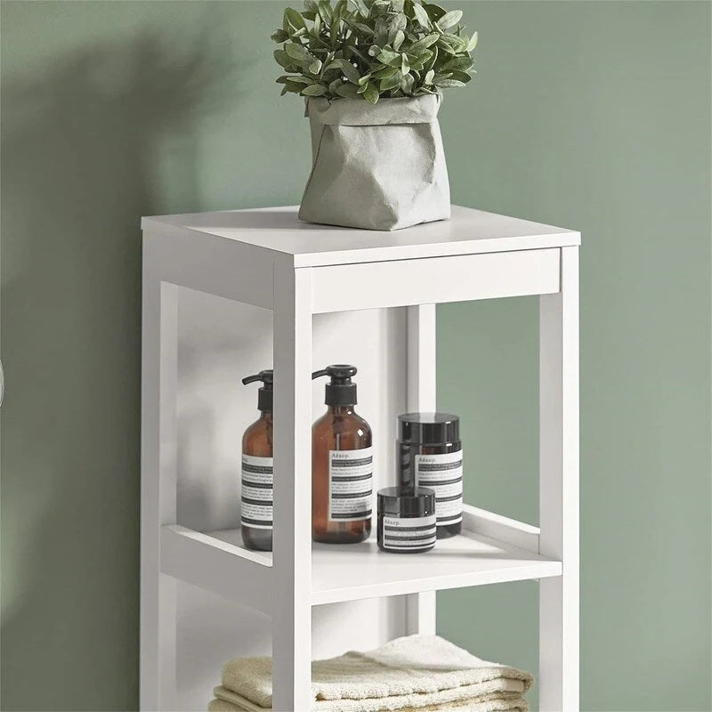Faux Leather Fabric Ladder Back Counter Stool with Padded Seat Brown Greywash