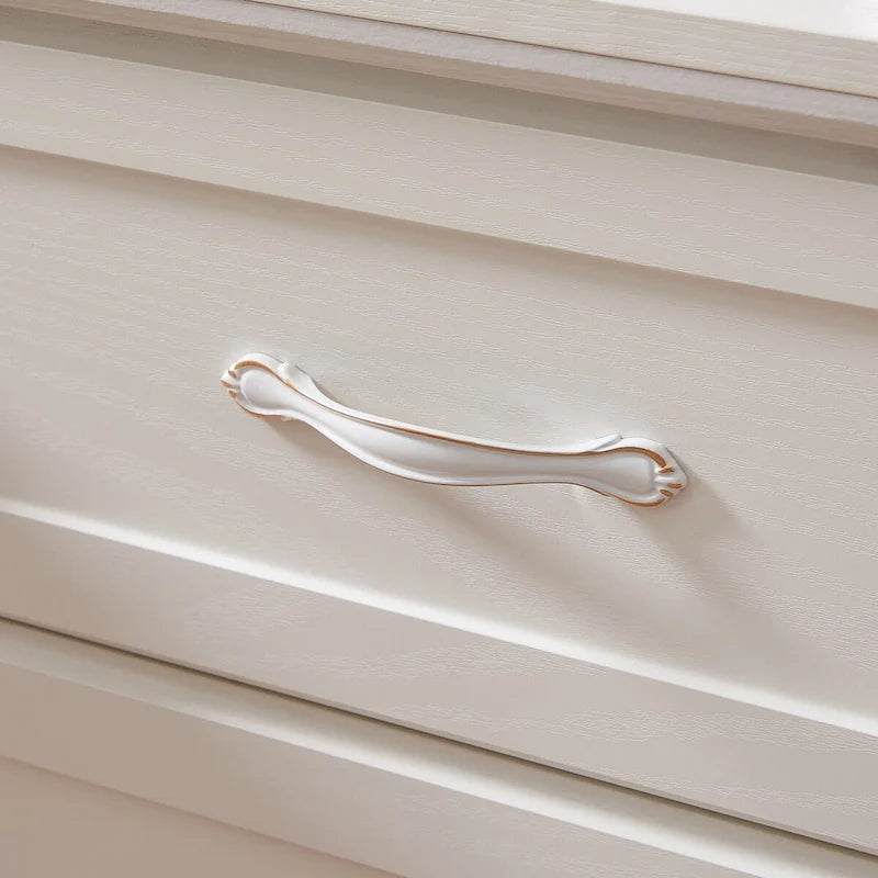 7-Drawer Wood Dresser with Smooth Glide Rails White Storage Chest
